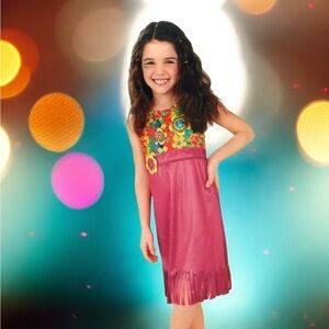 Hippie Flower vintage 70’s Style girl’s dress-up costume size medium 7 8 10